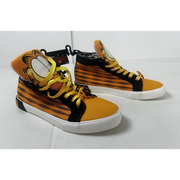 NWT Groundup Nickelodeon Men's Garfield High Top Orange Shoes Size 11 - Picture 3 of 14